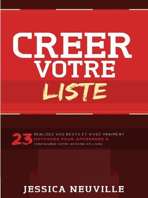 cover image of Créer votre liste